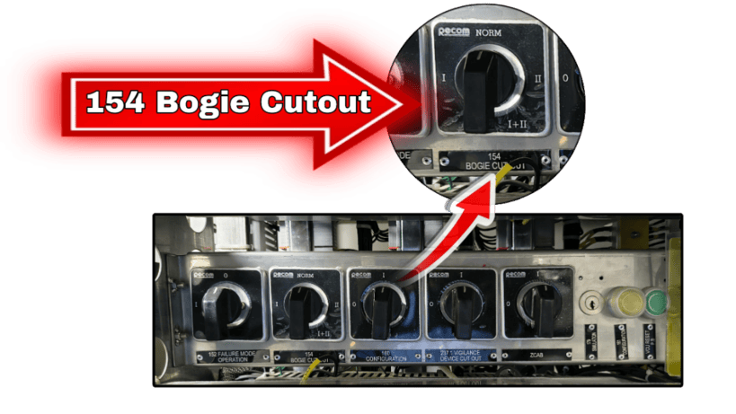 154 bogie cutout switch