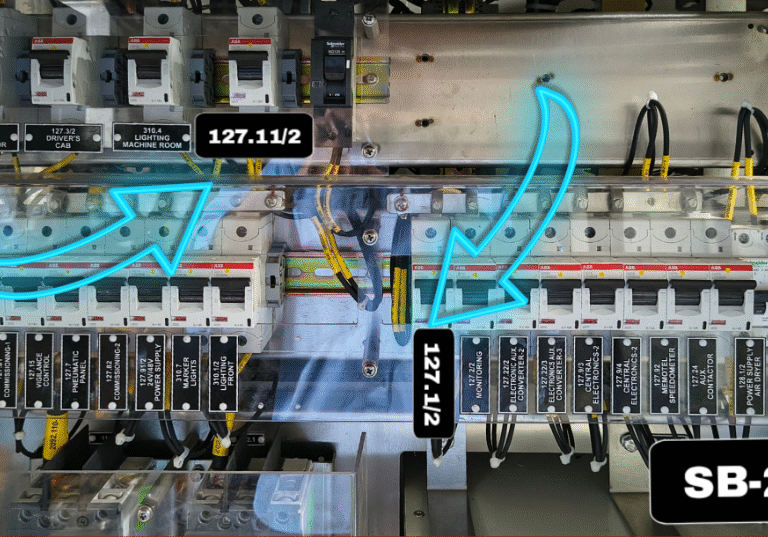 SB-2 MCB-127.1/2 & 127.11/2 for isolation of Traction Converter-2.