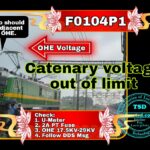 f0104p1, No OHE Voltage/out of limit