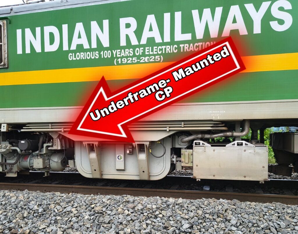 Advanced Technical Features of 3-phase locomotives with underframe - maunted compressor.